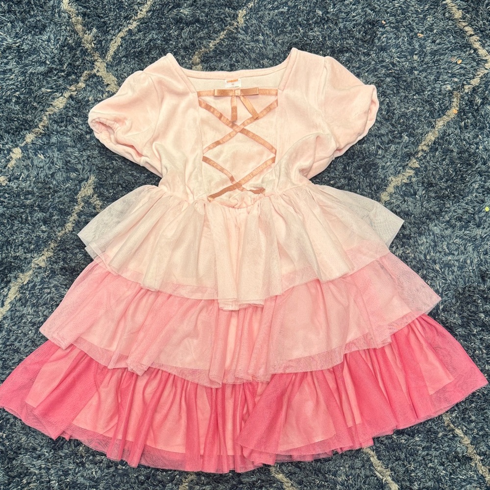 Gymboree kids Light Pink tiered Tulle Dress size 10